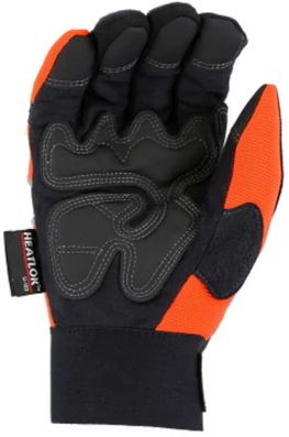 Majestic Winter Hawk ArmorSkin Insulated Mechanics Work Gloves (L) - Orange by Majestic - Image 3
