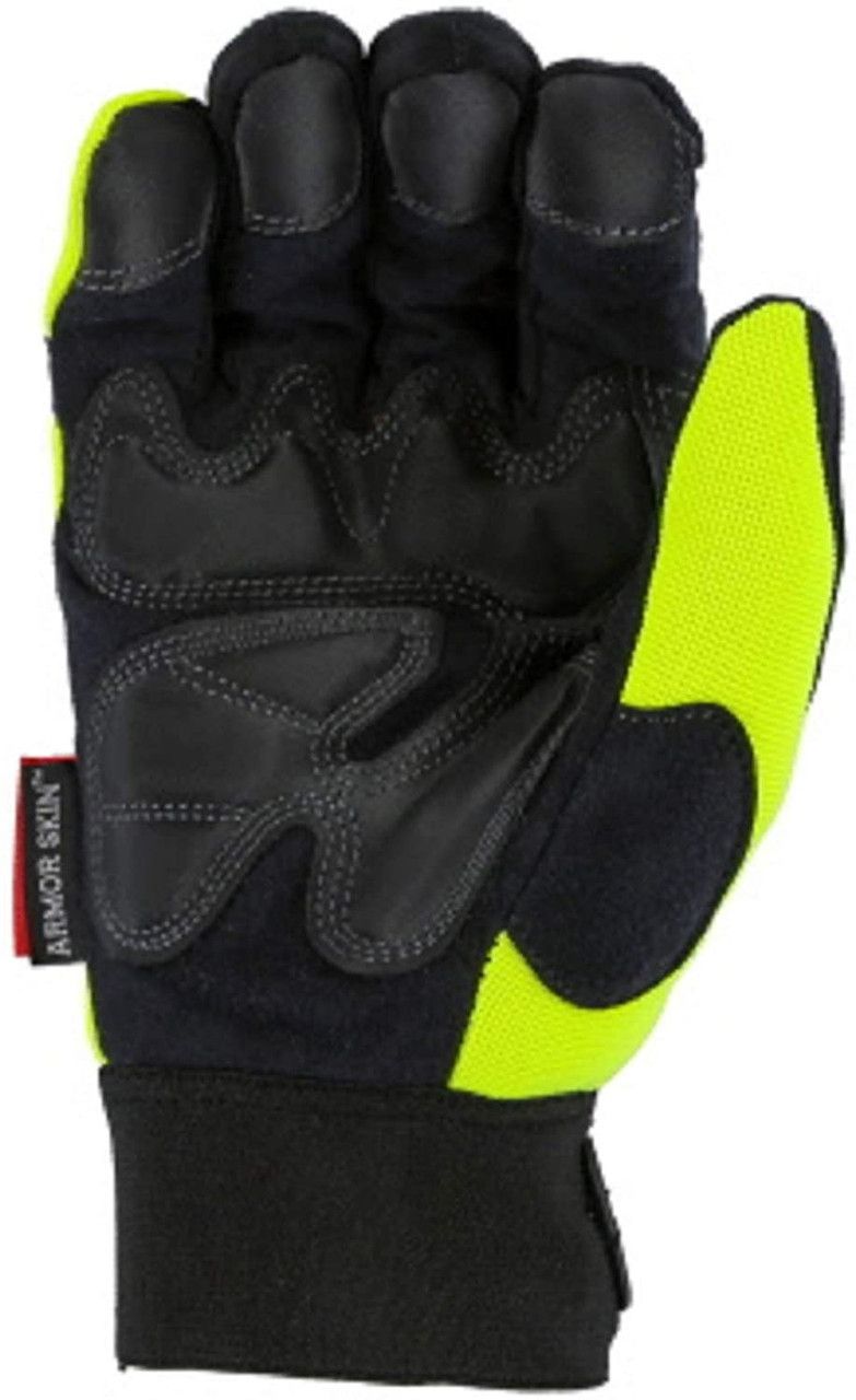 Majestic Winter Hawk ArmorSkin Insulated Mechanics Work Gloves (M) - Yellow by Majestic - Image 3