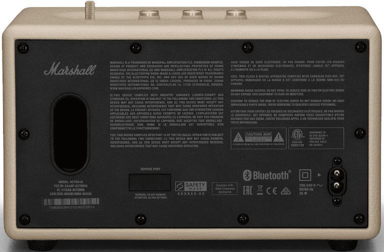Marshall Acton III Bluetooth Speaker - Cream by Marshall - Image 3