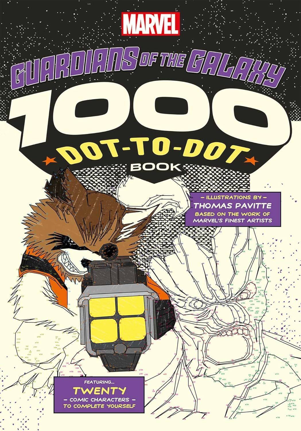 Marvel: Guardians of the Galaxy 1000 Dot-to-Dot Book by Thomas Pavitte - Black/Purple by Thomas Pavitte - Refurbished - Brand New condition - US$13.98