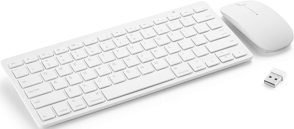 Mason West Slim Wireless Keyboard and Mouse Combo - White by Mason West - Image 4