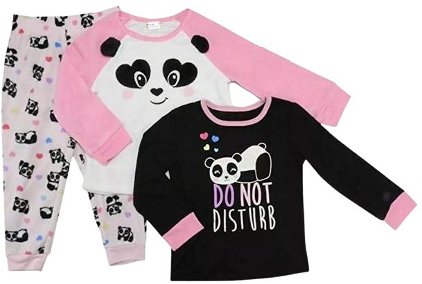 Member's Mark Girls Favorite Pajamas Panda 2T - Black/Pink/White by Member's Mark - Refurbished - Brand New condition - US$25.98