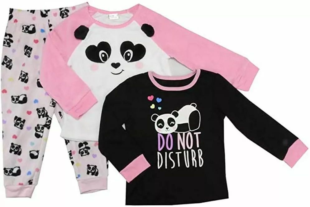Member's Mark Girls Favorite Pajamas Panda (Size 6) - Black/Pink/White by Member's Mark - Refurbished - Brand New condition - US$25.98