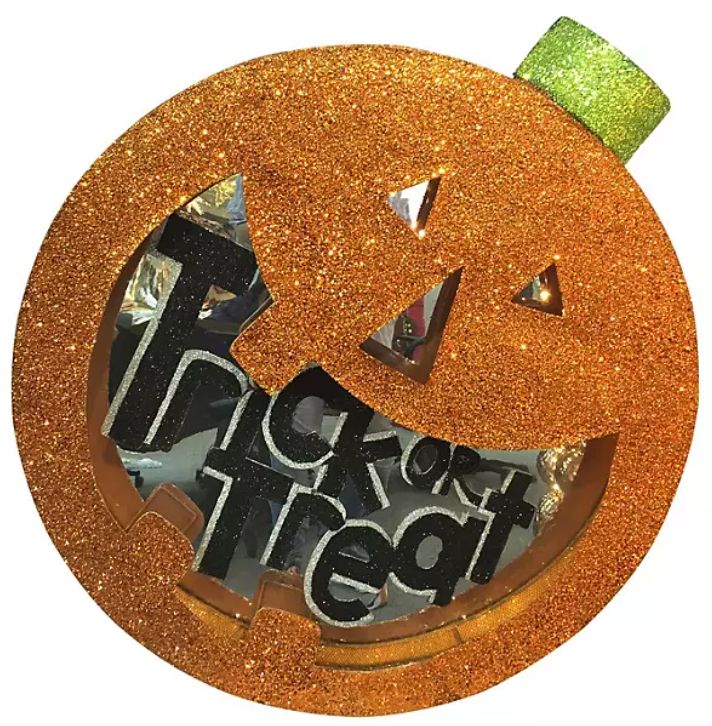Member's Mark Pre-Lit Jack-O-Lantern Glitter Decor - Orange by Member's Mark - Refurbished - Brand New condition - US$101.48