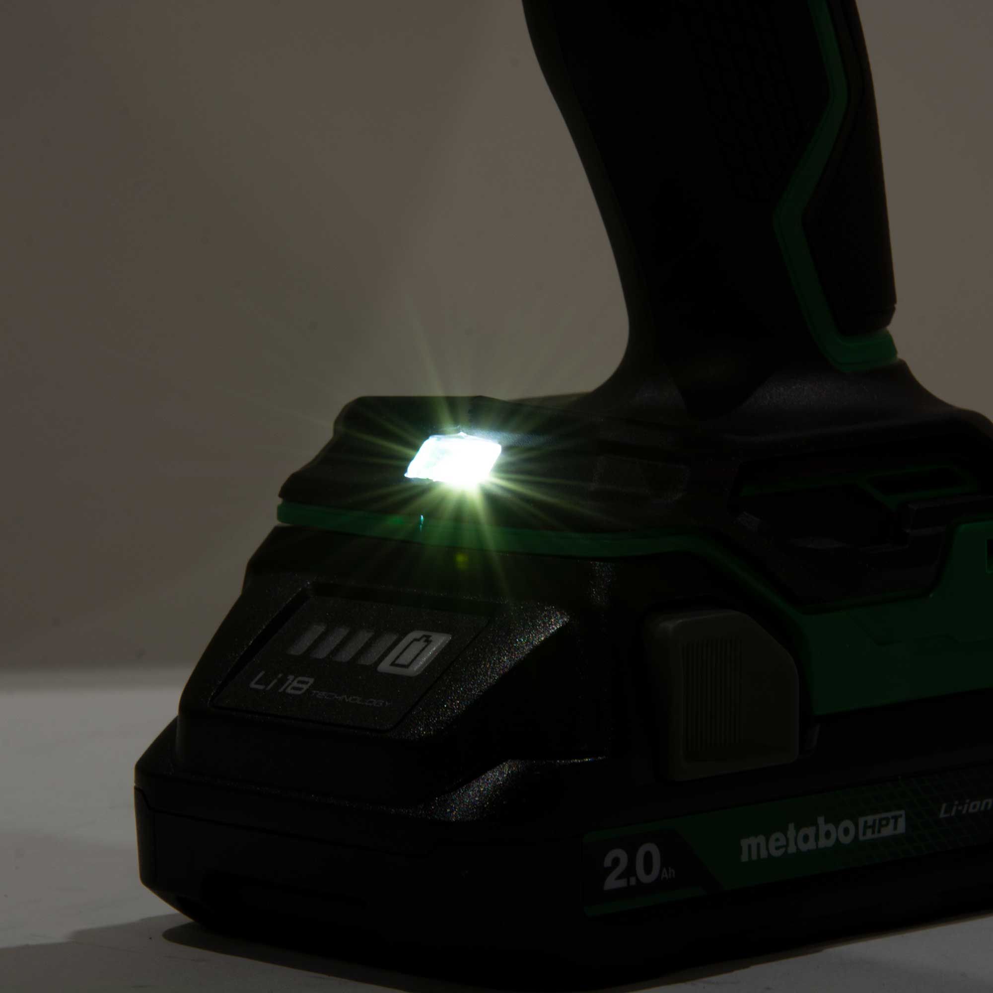 Metabo HPT 18V MultiVolt Cordless Brushless Hammer Drill Kit with 2 x 2.0Ah Batteries - Black/Green by Metabo HPT - Image 3