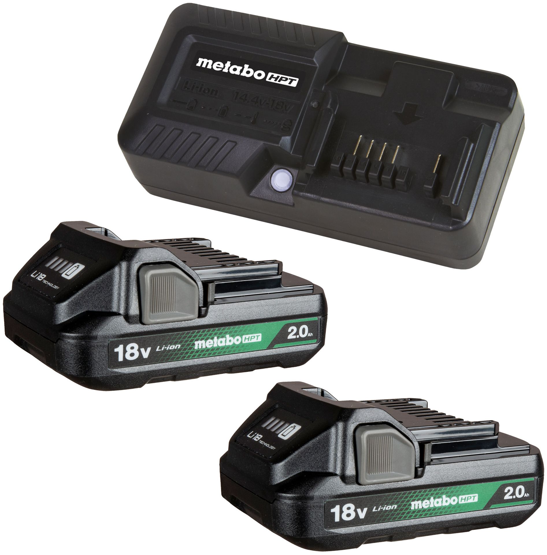 Metabo HPT 18V MultiVolt Cordless Brushless Hammer Drill Kit with 2 x 2.0Ah Batteries - Black/Green by Metabo HPT - Image 5