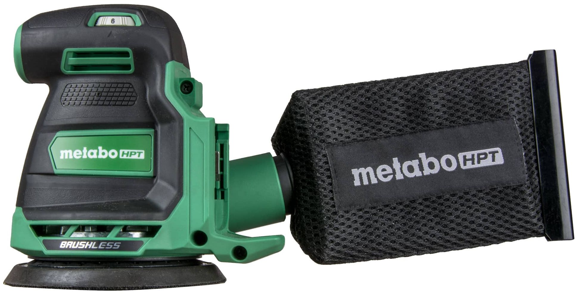 Metabo HPT SV1813DAQ4 18V Cordless 5 Inch Random Orbital Sander - Black/Green by Metabo HPT - Refurbished - Premium condition - US$145.16