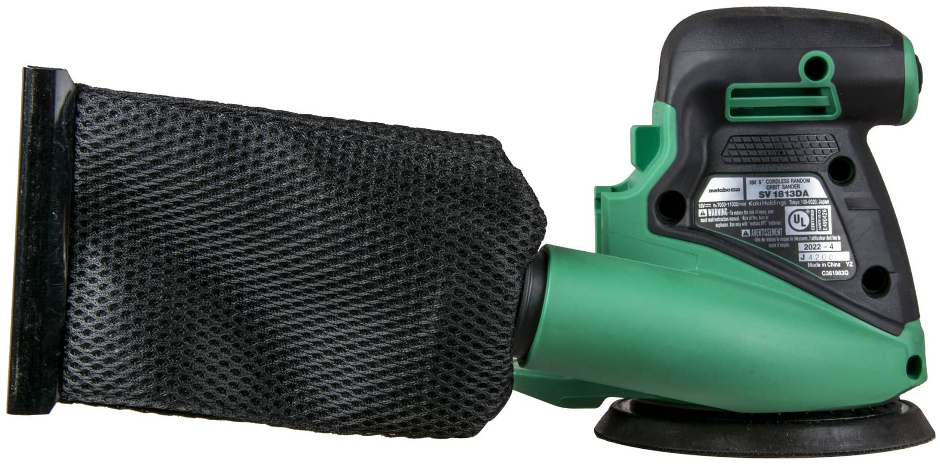 Metabo HPT SV1813DAQ4 18V Cordless 5 Inch Random Orbital Sander - Black/Green by Metabo HPT - Image 4
