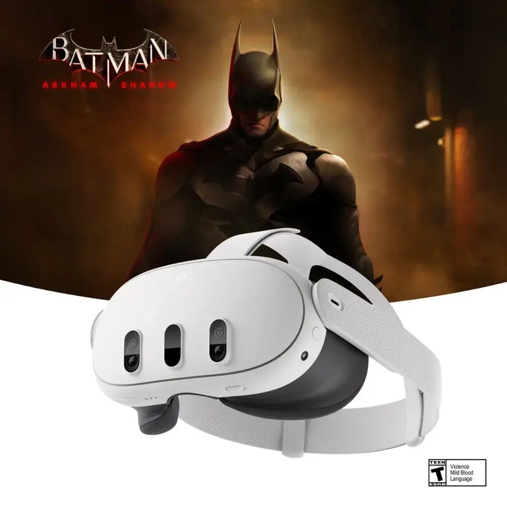 Meta Quest 3 Get Batman: Arkham Shadow VR - 512GB - White by Meta - Refurbished - Premium condition - US$554.89