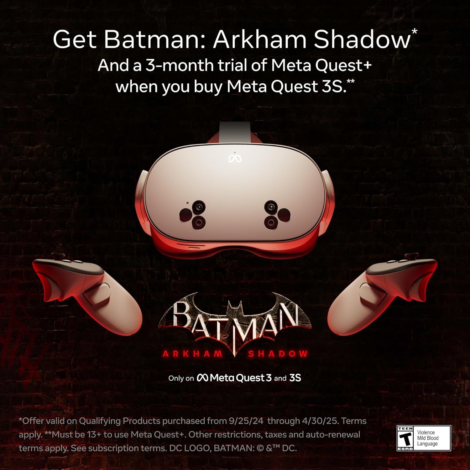Meta Quest 3s Get Batman: Arkham Shadow and a 3-Month Trial of Meta Quest+ - 256GB - White by Meta - Image 3