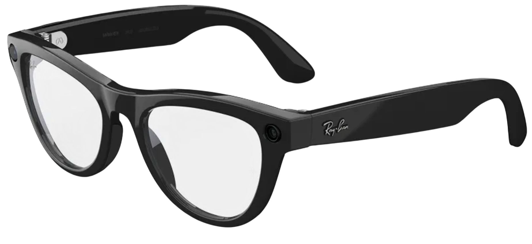 Meta Ray-Ban Meta Skyler (Gen 2) Smart Glasses - Shiny Black + Clear by Meta - Refurbished - Good condition - US$364.97