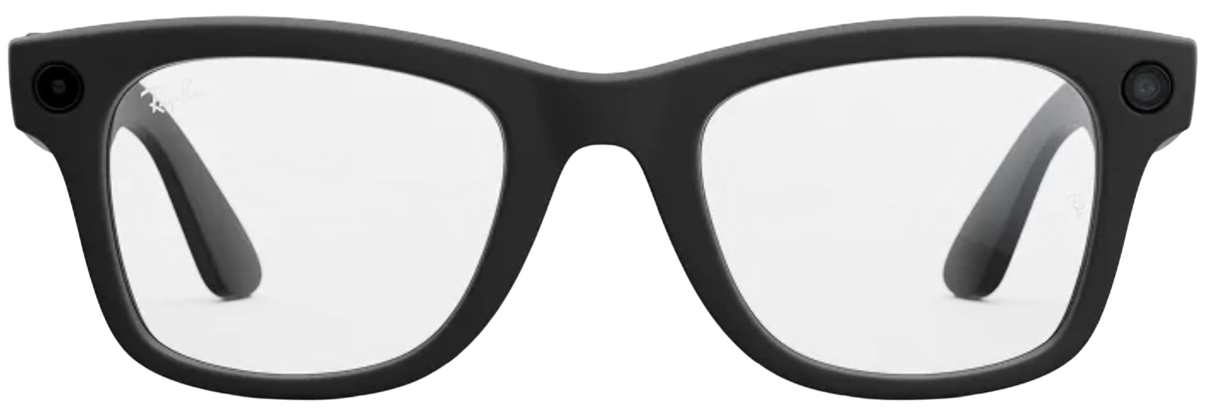 Meta Ray-Ban Meta Wayfarer (Gen 2) Smart Glasses (Standard) - Matte Black + Clear by Meta - Refurbished - Like New condition - Image 2
