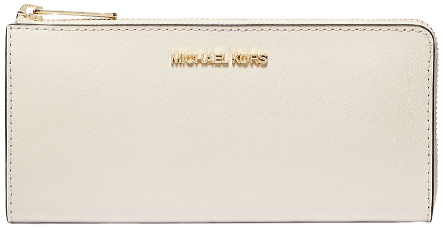 Michael Kors Jet Set Travel Large Saffiano Leather Quarter-Zip Wallet - LT Ceam by Michael Kors - Refurbished - Brand New condition - CA$141.98