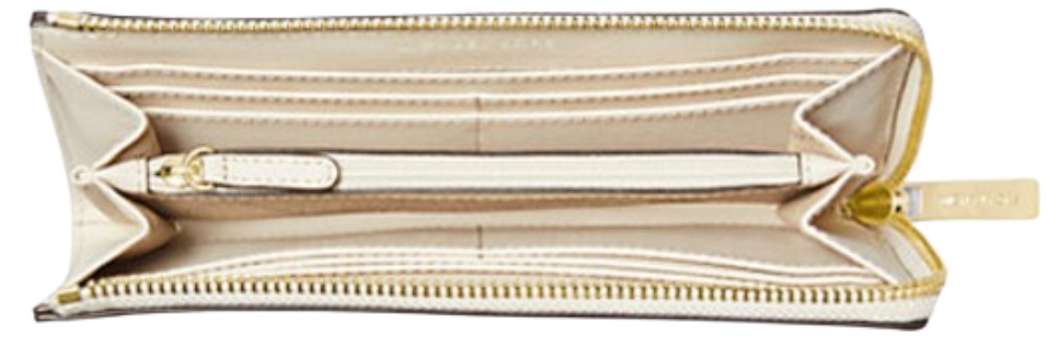 Michael Kors Jet Set Travel Large Saffiano Leather Quarter-Zip Wallet - LT Ceam by Michael Kors - Refurbished - Brand New condition - Image 2
