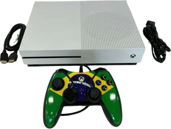 Microsoft Xbox One S BluRay Gaming Console - 500GB - White by Microsoft - Refurbished - Very Good condition - US$201.49