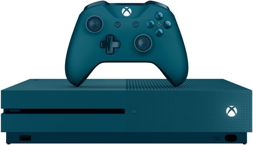 Microsoft Xbox One S Gaming Console (Disc Edition) - 500GB - Deep Blue by Microsoft - Refurbished - Good condition - US$706.99