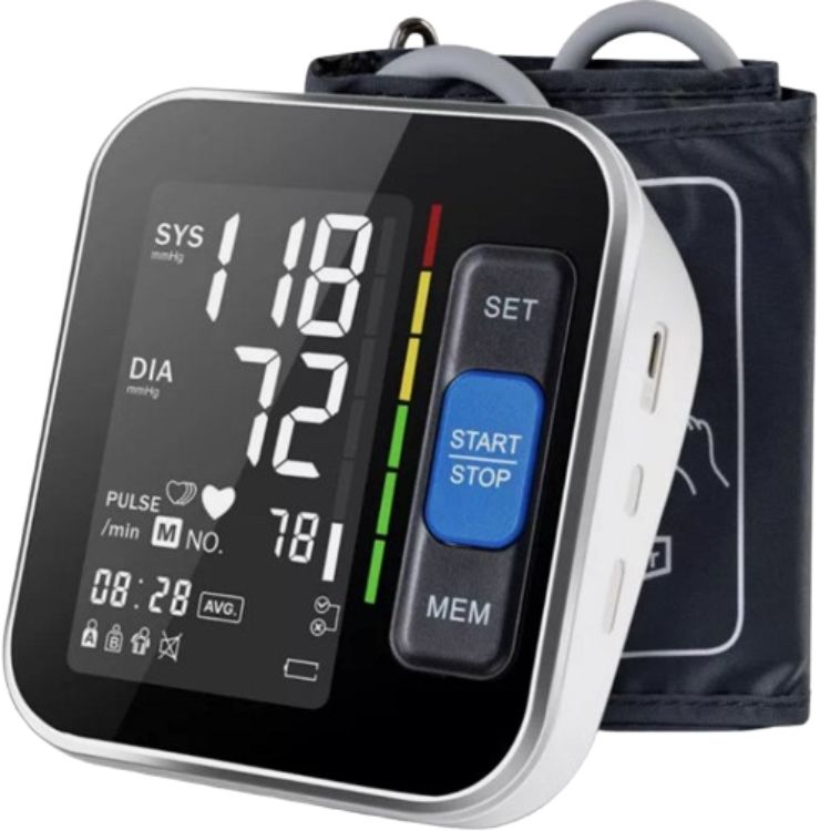 Mighty Rock Upper Arm Blood Pressure Monitor - White by Mighty Rock - Refurbished condition - US$21.63