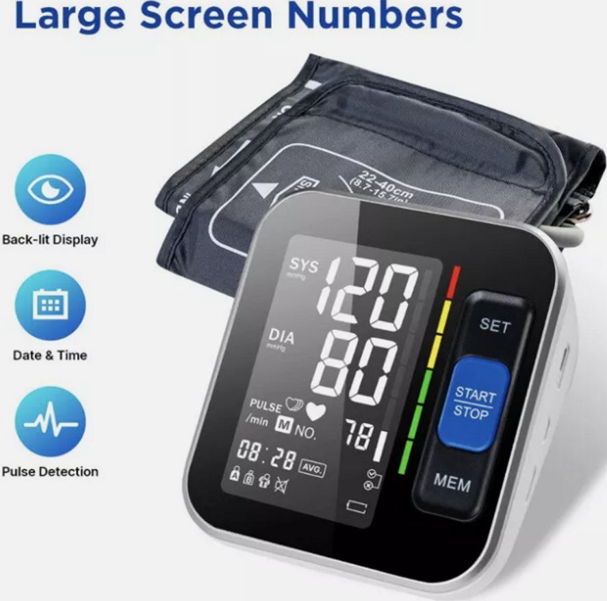 Mighty Rock Upper Arm Blood Pressure Monitor - White by Mighty Rock - Image 2
