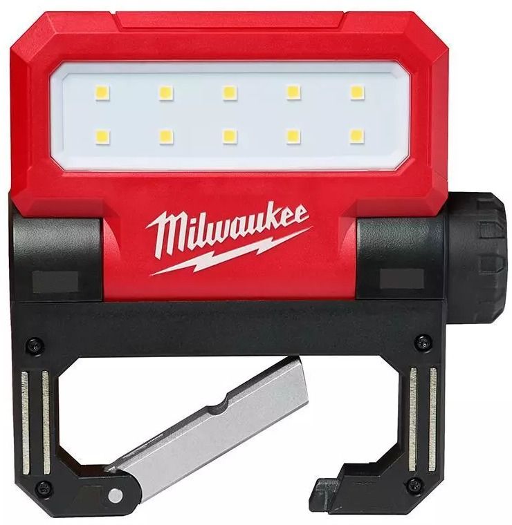 Milwaukee 2114-21 550-Lumen LED Rechargeable Pivoting Flood Light - Red by Milwaukee - Refurbished - Brand New condition - CA$91.48