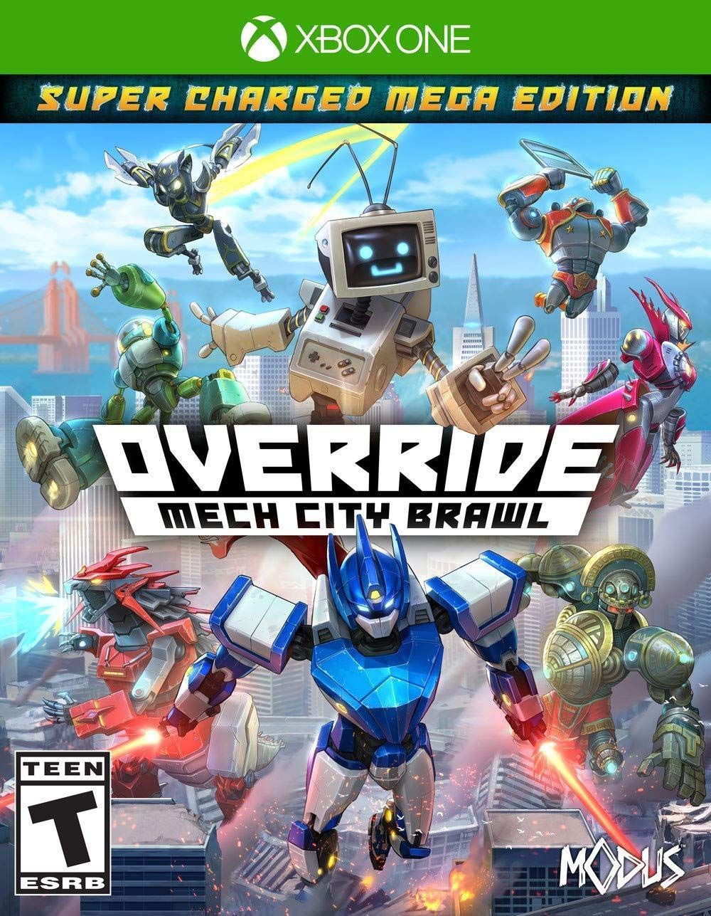 Modus Override: Mech City Brawl Super Charged Mega Edition for Xbox One - Green by Modus - Refurbished - Brand New condition - US$20.98