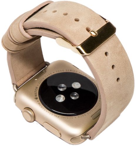 Monowear 38mm Apple Watch Leather Strap - Beige by Monowear - Image 2