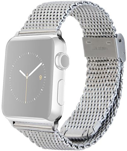 Monowear 38mm Apple Watch Mesh Band - Silver by Monowear - Refurbished - Very Good condition - CA$51.49