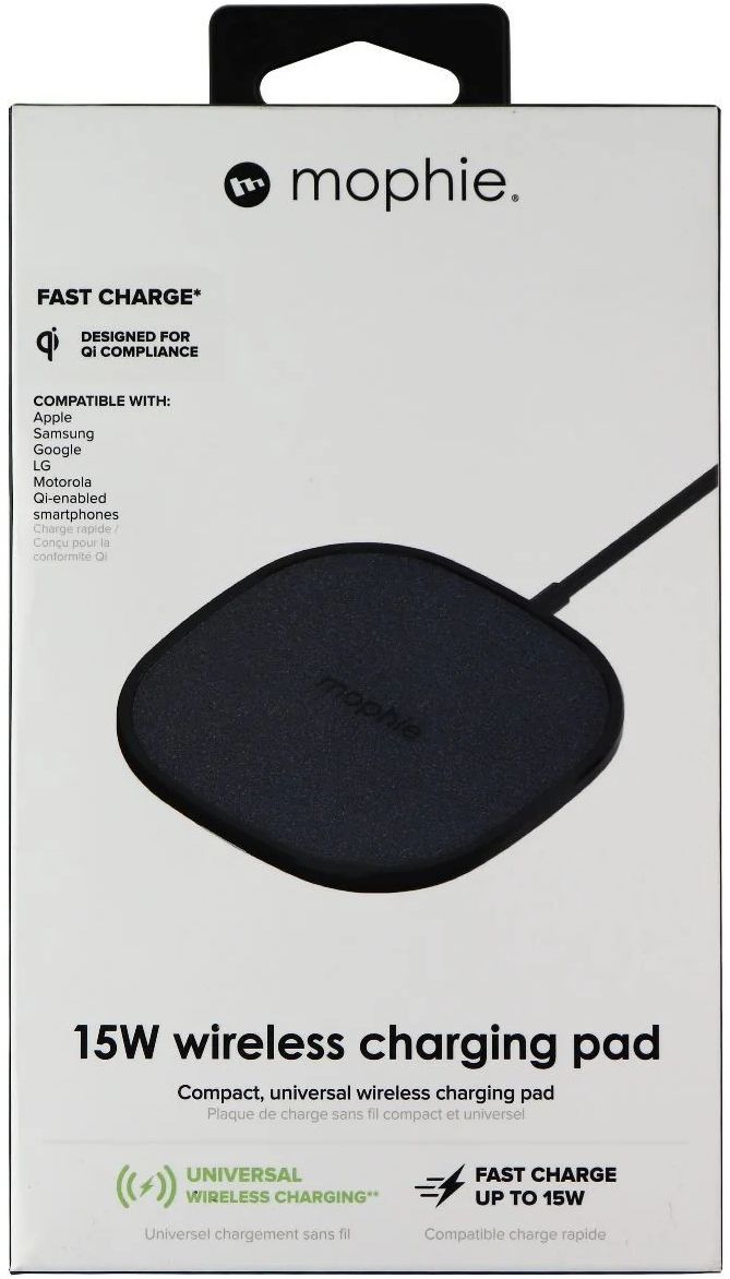 Mophie 15W Universal Wireless Charge Pad - Black by Mophie - Refurbished - Like New condition - Image 4