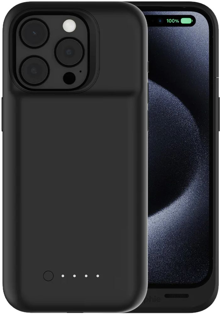Mophie Juice Pack Battery Phone Case for iPhone 15 Pro - Black by Mophie - Image 2