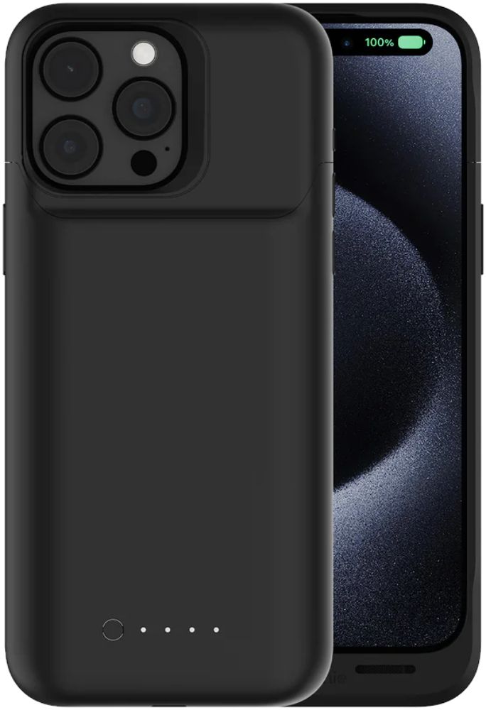 Mophie Juice Pack Battery Phone Case for iPhone 15 Pro Max - Black - Brand New by Mophie - Image 2