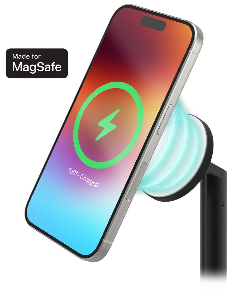 Mophie Universal Wireless MagSafe 3-in-1 Extendable Stand - Black - Very Good by Mophie - Image 3