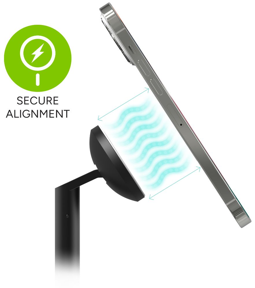 Mophie Universal Wireless MagSafe 3-in-1 Extendable Stand - Black - Very Good by Mophie - Image 4