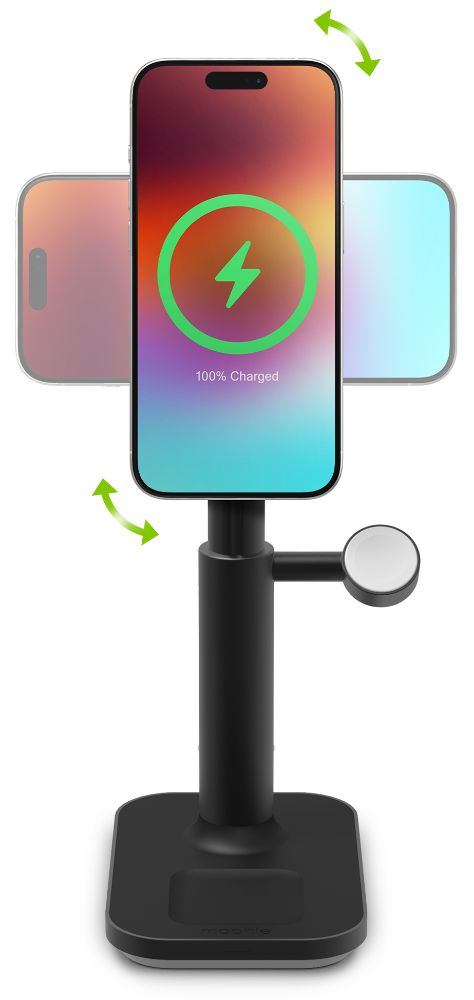 Mophie Universal Wireless MagSafe 3-in-1 Extendable Stand - Black - Very Good by Mophie - Image 8