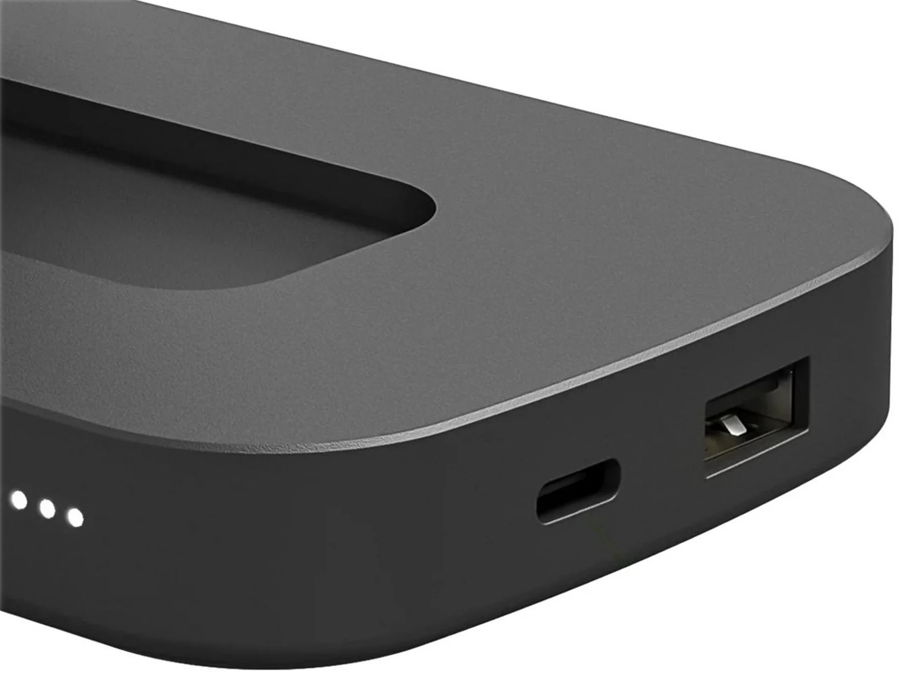 Mophie Wireless Power Station Stand 10W + 8K mah + USB-C Power Delivery - Black by Mophie - Image 2