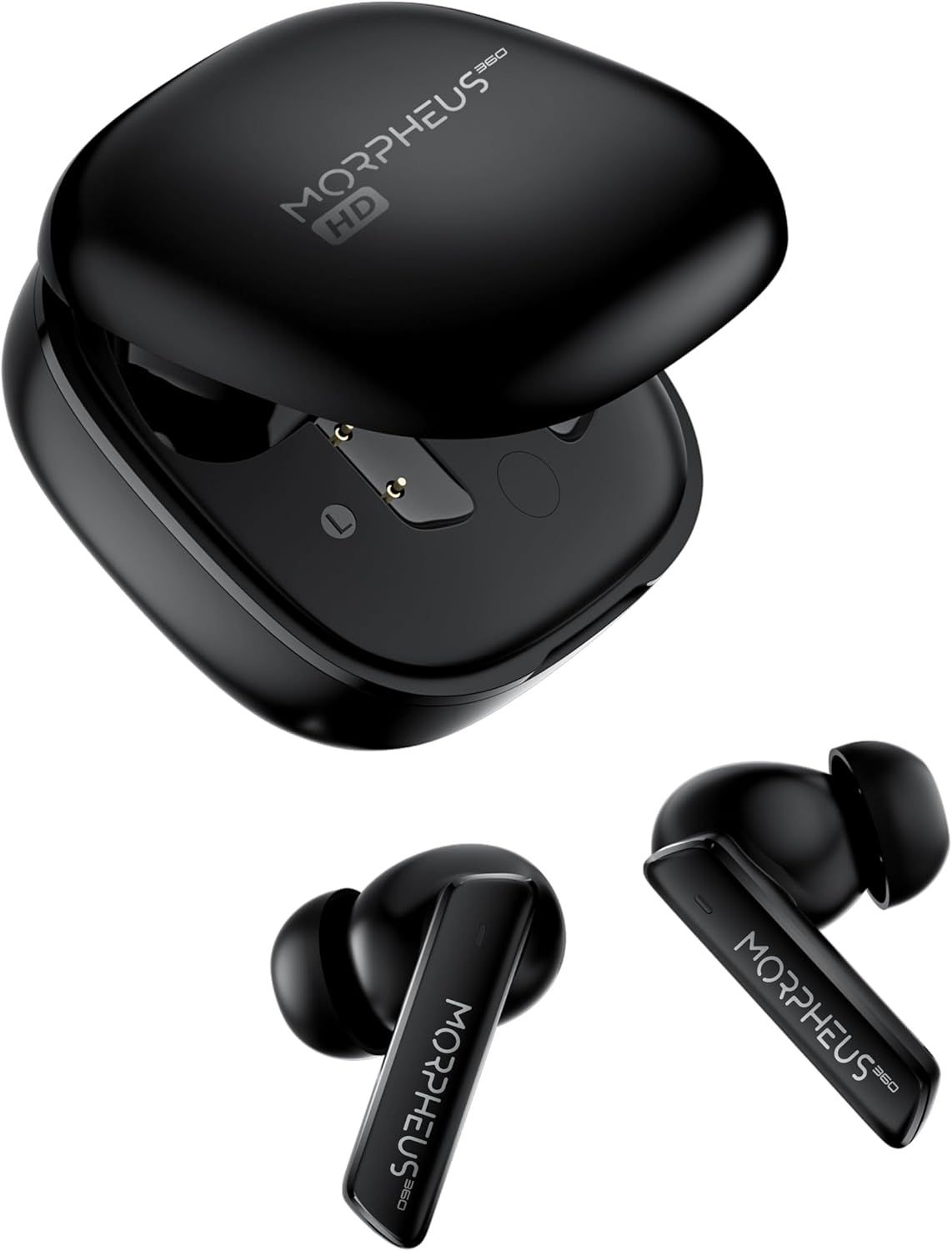 Morpheus 360 Pulse Hybrid Wireless Noise Cancelling Earbuds - Black by Morpheus 360 - Refurbished - Very Good condition - US$93.52