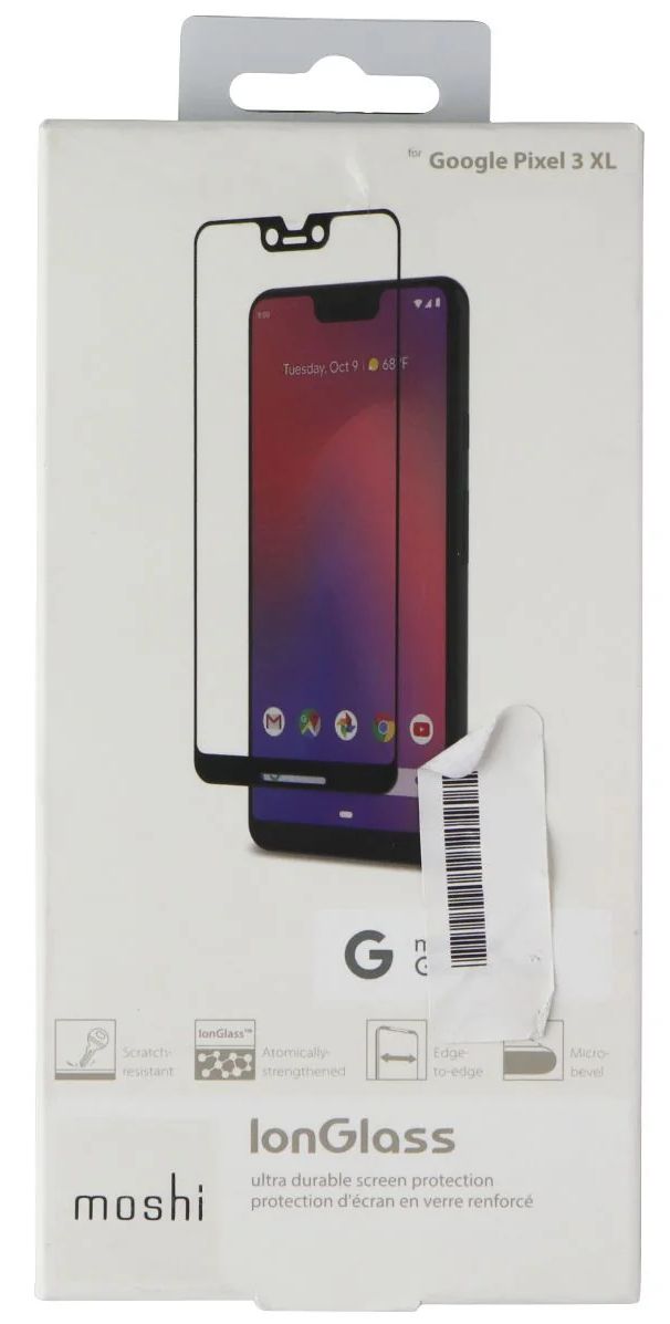 Moshi IonGlass Screen Protector for Google Pixel 3 XL - Clear by Moshi - Refurbished - Brand New condition - US$8.78