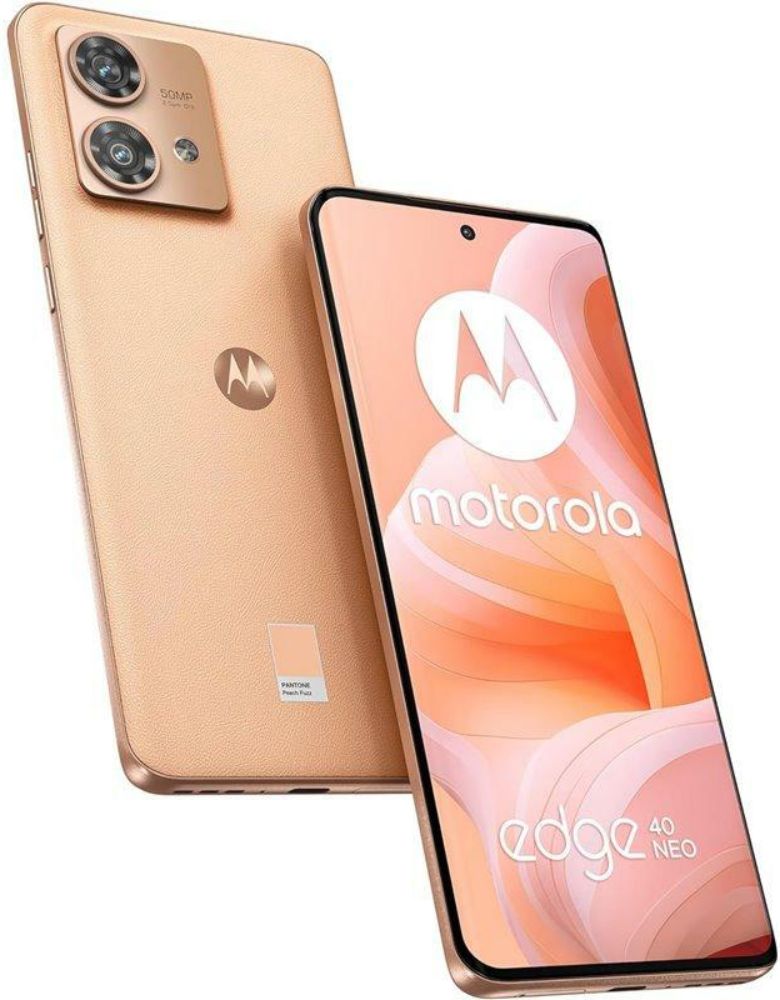Motorola Edge 40 Neo - 256GB - 8GB RAM - 1 Physical SIM + eSIM - Peach Fuzz - Unlocked by Motorola - Refurbished - Good condition