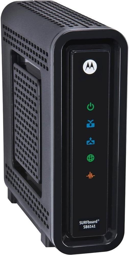Motorola SURFboard SB6141 DOCSIS 3.0 Cable Modem - Black by Motorola - Refurbished - Good condition - US$561.99