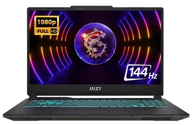 MSI MSI Cyborg 15 A12U Gaming Laptop 15.6" - Intel Core i5-12450H 3.3GHz - 16GB - 512GB - Translucent Black - 15.6 Inch - Like New - Standard Battery by MSI - Refurbished - Like New condition - CA$1087.99