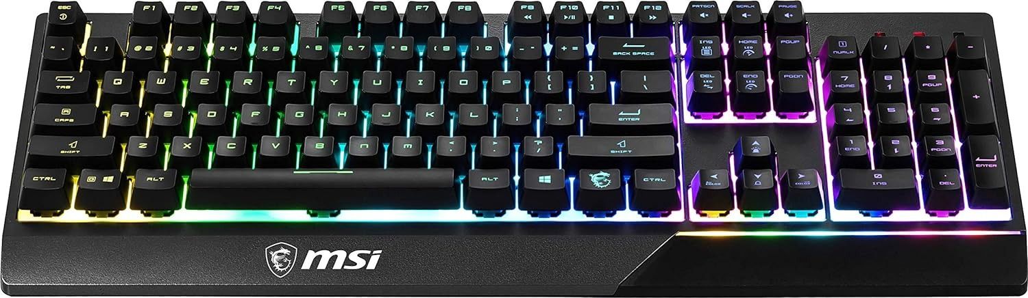 MSI Vigor GK30 USB Wired Gaming Keyboard with RGB Backlight - Black by MSI - Image 2
