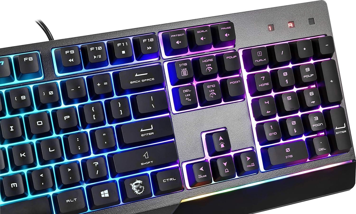 MSI Vigor GK30 USB Wired Gaming Keyboard with RGB Backlight - Black by MSI - Image 3