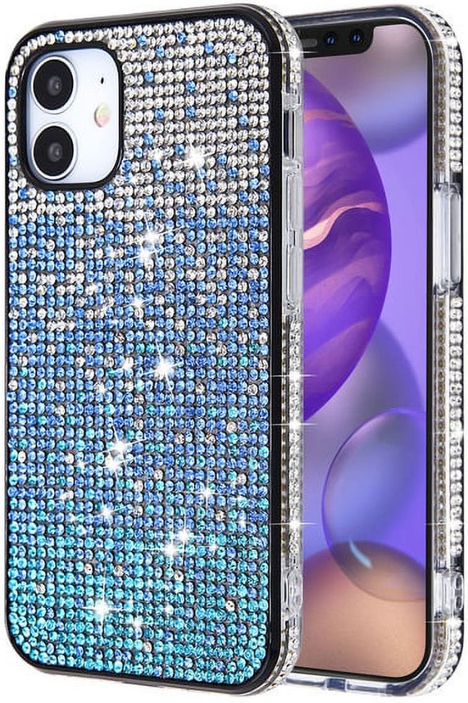MyBat Airium Crystals Sparks Phone Case for iPhone 12 Mini - Blue Gradient - Brand New by MyBat - Refurbished - Brand New condition - Image 2