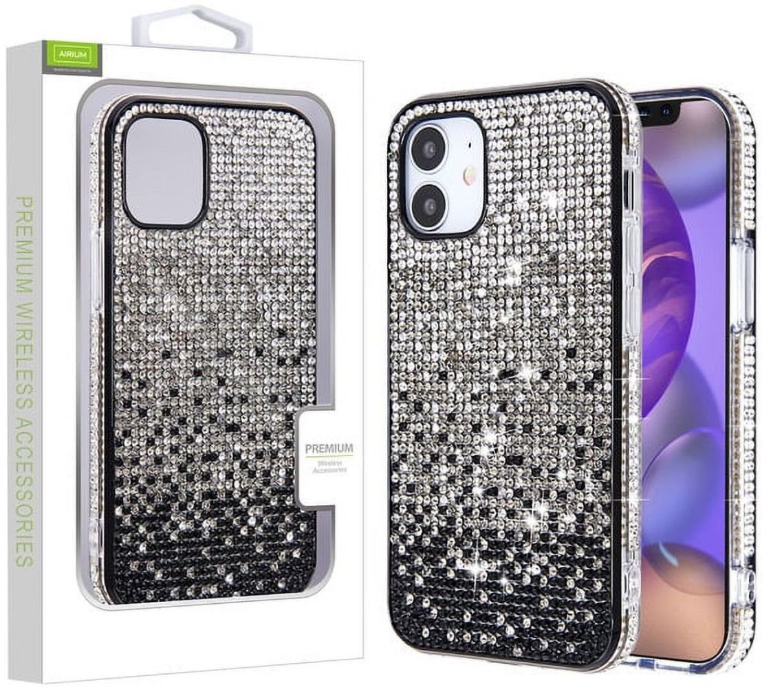 MyBat Airium Crystals Sparks Phone Case for iPhone 12 Mini - Clear / Black Crystals - Brand New by MyBat - Refurbished - Brand New condition - US$8.78