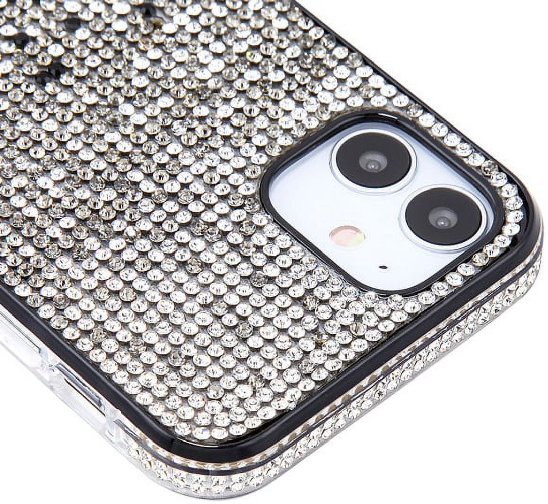 MyBat Airium Crystals Sparks Phone Case for iPhone 12 Mini - Clear / Black Crystals - Brand New by MyBat - Refurbished - Brand New condition - Image 4