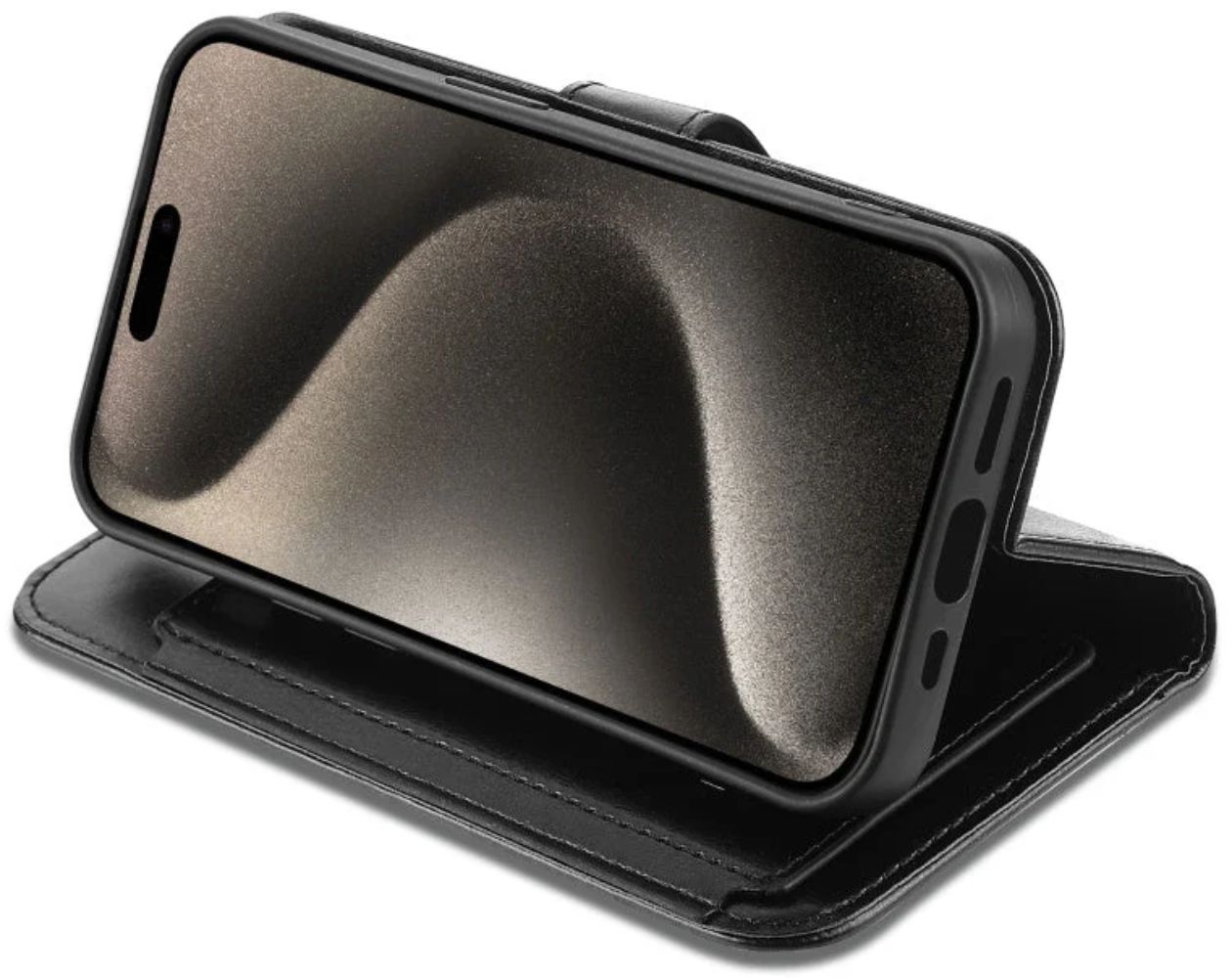 MyBat MyJacket Xtra Series Wallet Phone Case for iPhone 15 Pro - Black/Black - Brand New by MyBat - Image 5