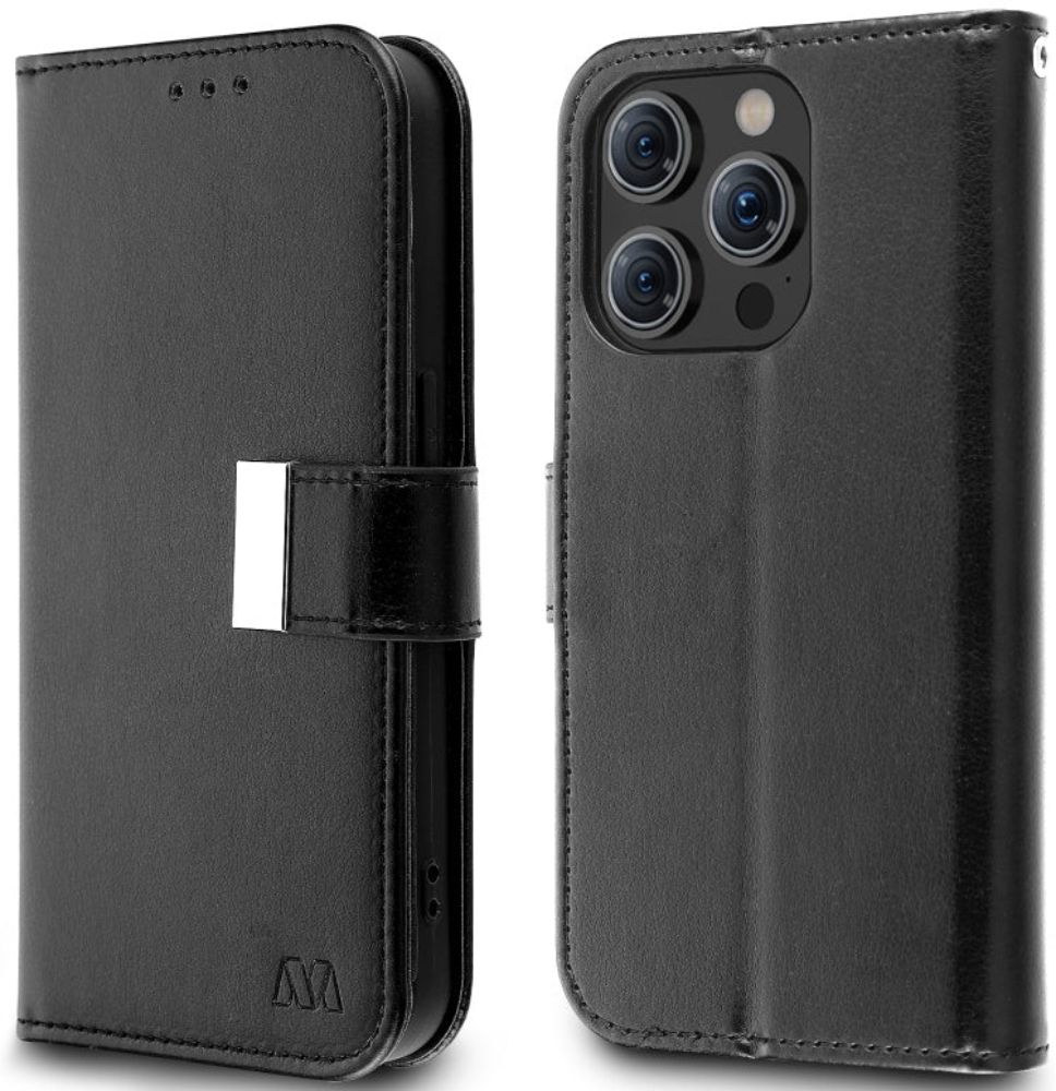 MyBat MyJacket Xtra Series Wallet Phone Case for iPhone 15 Pro - Black/Black - Brand New by MyBat - Image 6