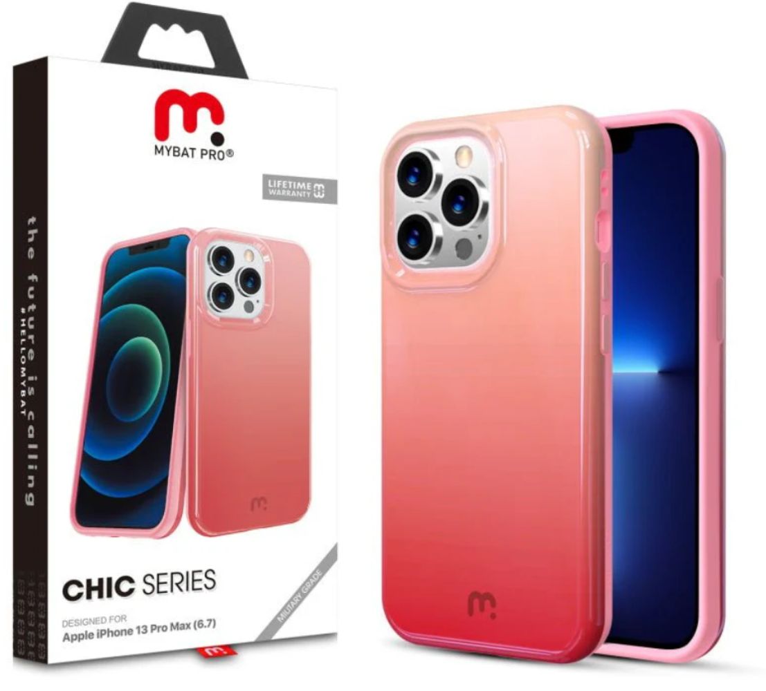 MyBat Pro MyBat Pro Chic Series Phone Case for iPhone 13 Pro Max - Bubblegum by MyBat Pro - Refurbished - Very Good condition - US$8.78
