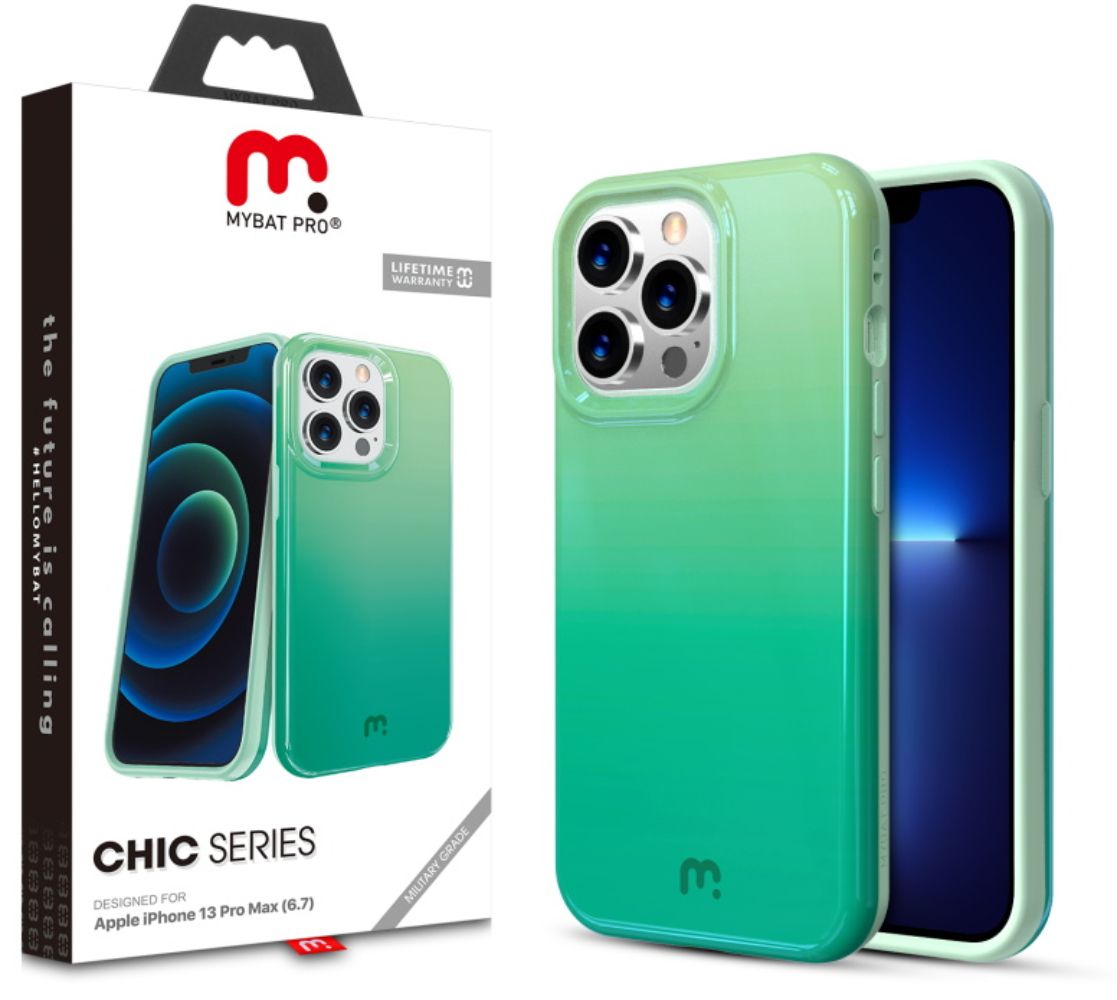 MyBat Pro MyBat Pro Chic Series Phone Case for iPhone 13 Pro Max - Mint by MyBat Pro - Refurbished - Very Good condition - US$8.78