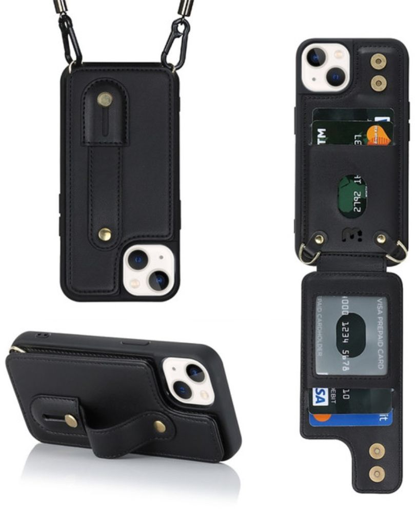 MyBat Pro Clutch Series Crossbody Wallet Phone Case for iPhone 15 Plus - Black - Brand New by MyBat Pro - Refurbished - Brand New condition - Image 2