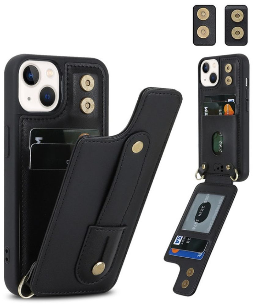 MyBat Pro Clutch Series Crossbody Wallet Phone Case for iPhone 15 Plus - Black - Brand New by MyBat Pro - Refurbished - Brand New condition - Image 3