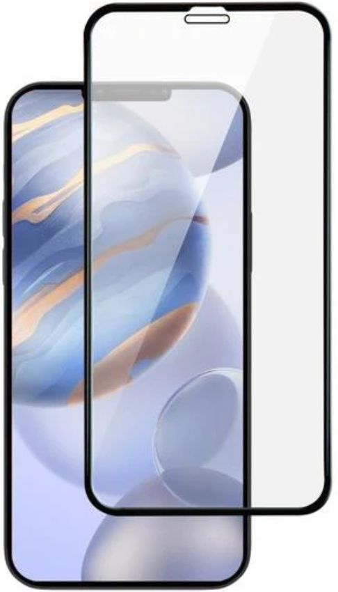 MyBat Pro Full Coverage Tempered Glass Screen Protector for iPhone 12 - Clear/Black - Brand New by MyBat Pro - Refurbished - Brand New condition - US$8.78